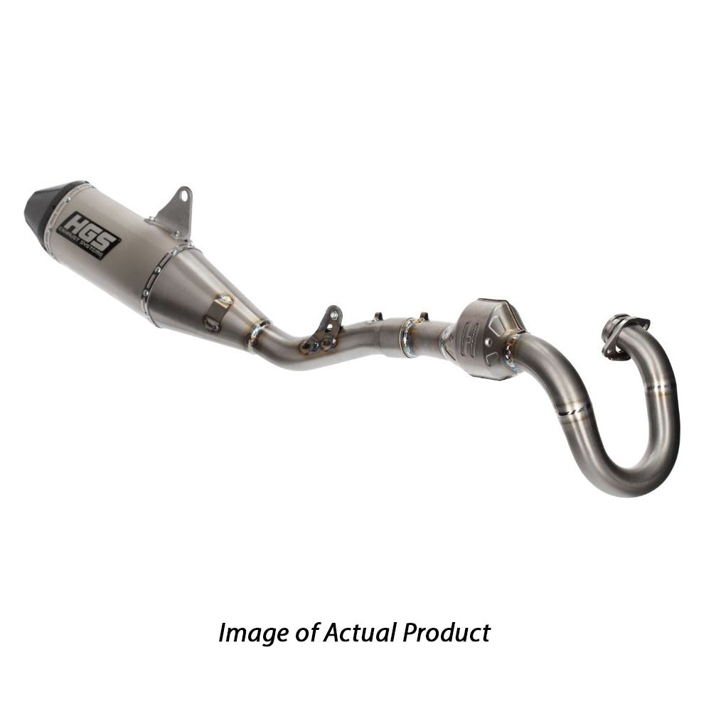 HGS Honda Complete Titanium Carbon Exhaust System CRQF 450 2021-2024