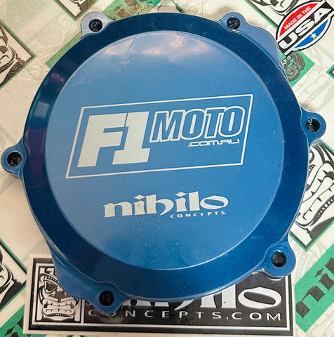 YAMAHA YZ 65/85 NIHILO BILLET CLUTCH COVER BLUE