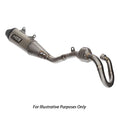 HGS Kawasaki Complete Titanium Carbon Exhaust System KX 250 2017-2024