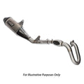 HGS Kawasaki Complete Stainless Steel Carbon Exhaust System KX 250 F 2025