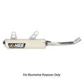 HGS KTM Silver 2 Stroke Round Silencer 250 EXC 2024 (Enduro)