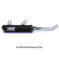 HGS Husqvarna Black 2 Stroke Round Silencer TE 300 2024 (Enduro)