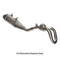 HGS Husqvarna Complete Titanium Carbon Exhaust System FC 450 2019-2022 (XF-419-CXG)