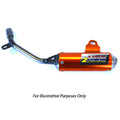 HGS Gas Gas Orange 2 Stroke Round Silencer MC 125 2021-2023