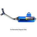 HGS KTM Blue 2 Stroke Round Silencer 125 SX 2023-2024
