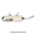 HGS KTM Silver 2 Stroke Round Silencer 300 SX 2019-2022