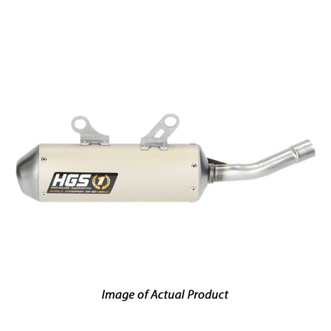 HGS KTM Silver 2 Stroke Round Silencer 300 SX 2023-2024