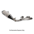 HGS Fantic Complete Stainless Steel Carbon Exhaust System XXF 450 2023-2024