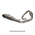 HGS Yamaha Complete Stainless Steel Carbon Exhaust System WR 450 F 2024