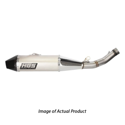 HGS Yamaha 4 Stroke Stainless Steel Carbon Silencer WR 450 F 2024 (Fits Only on HGS Headpipe)