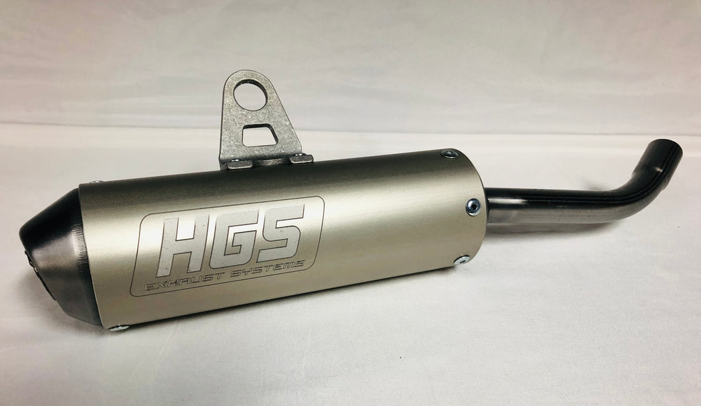 HGS Shorty silencer Yamaha YZ125 / YZ144 2005 - 2024   HG02S410-1