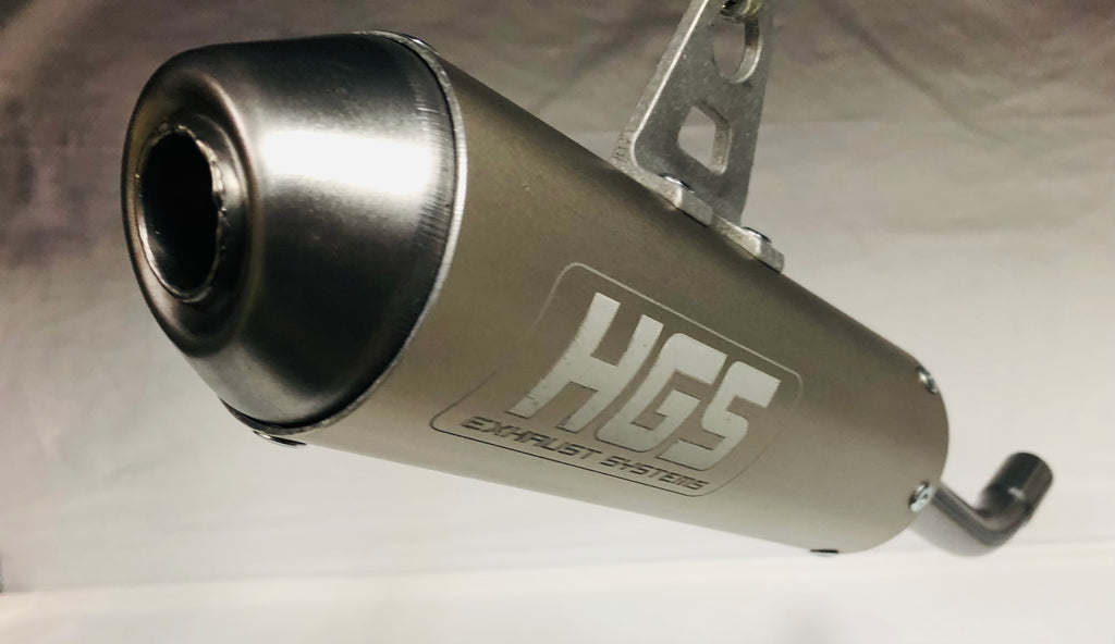 HGS Shorty silencer Yamaha YZ125 / YZ144 2005 - 2024   HG02S410-1