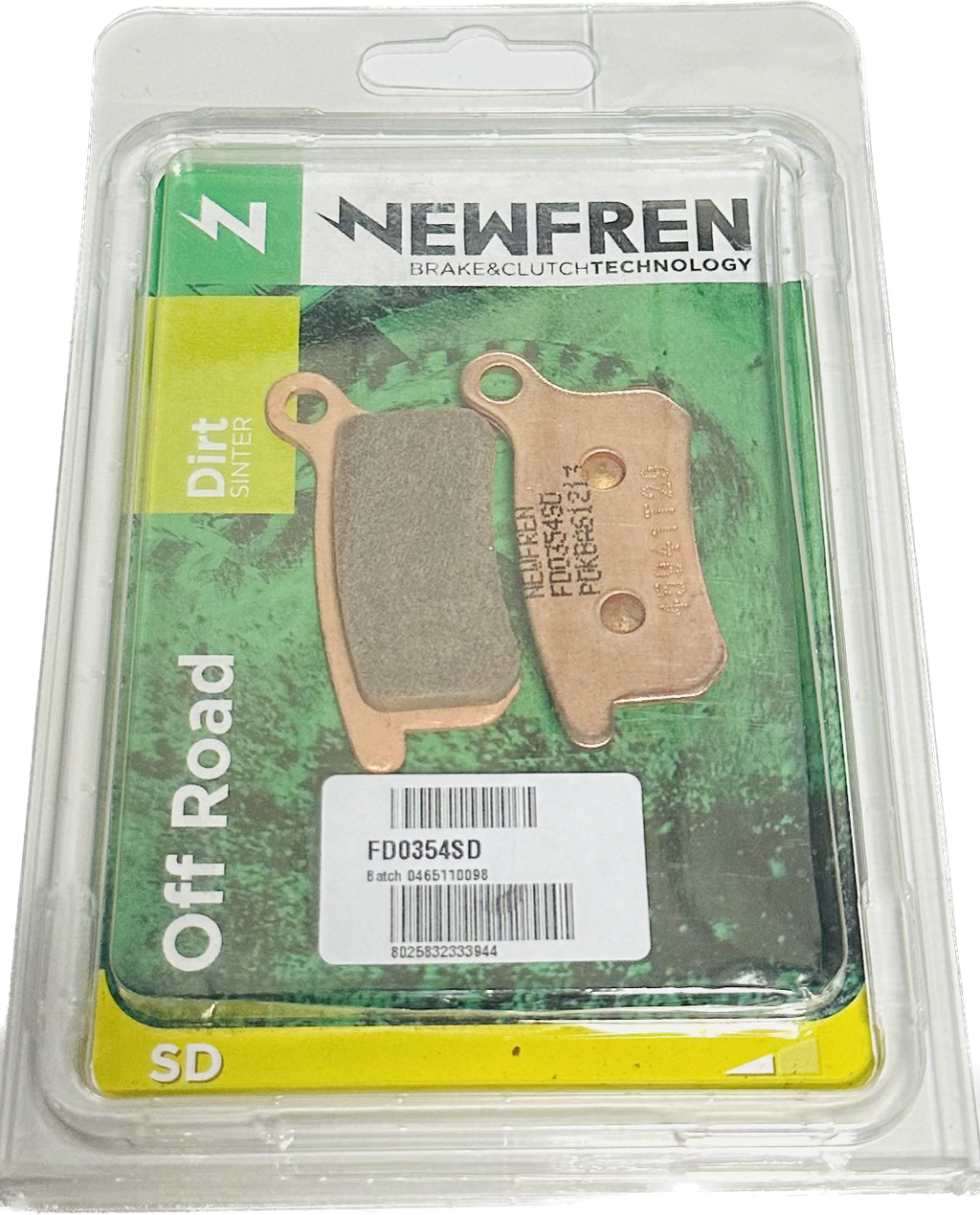 KTM 65SX /TC/ MC 10-23 / Husqvarna TC65 17-23/ GasGas MC65 21-23 NEWFREN rear brake pad  FD0354SD