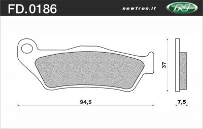 KTM/ Husqvarna/ GasGas/ Yamaha/ Suzuki/ Aprilia NEWFREN  brake pad  FD0186S2