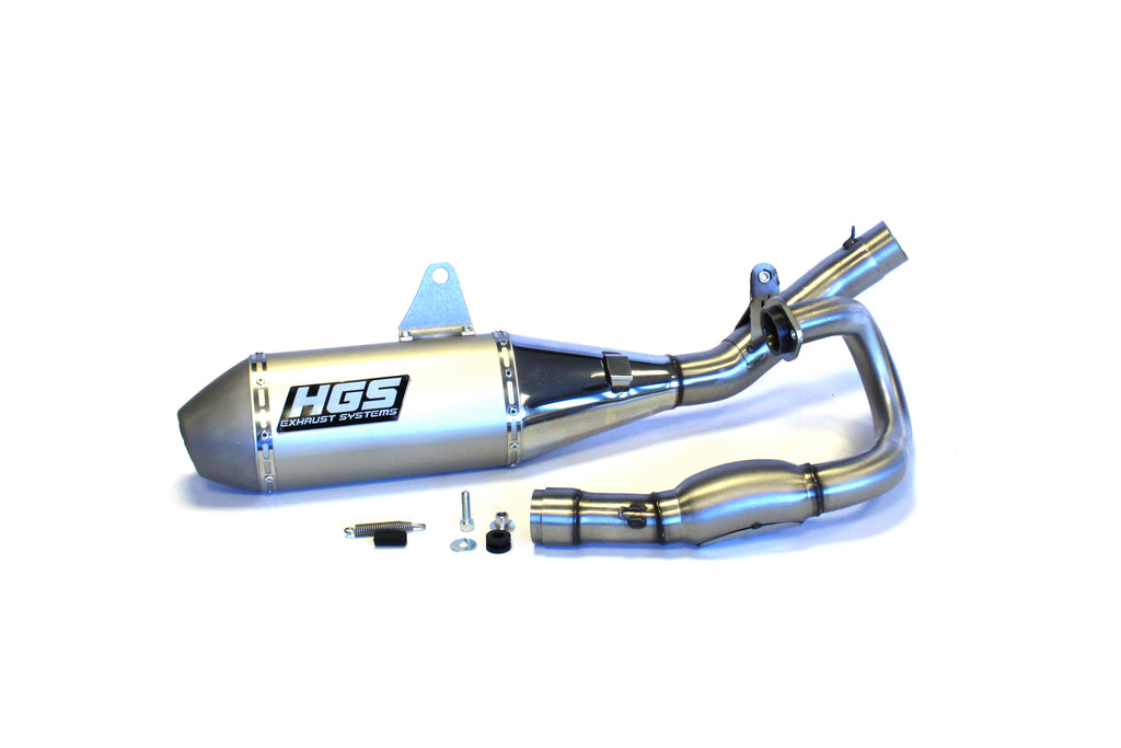 HGSexhaust system (T4) Honda CRF250R 2022 - 2023 with aluminum silencer