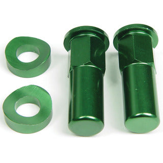 RHK RIM LOCK NUTS WITH SPACERSR GREEN HKRNO1-E