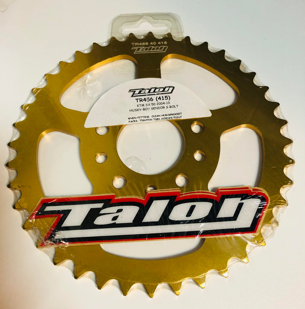 KTM 50SX 04-13 Talon Rear Radialite Sprocket  Gold 415 Pitch  TR456RL-G