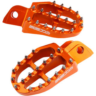 KTM / HUSQVARNA/ GASGAS/ BETA/ HUSABERG ZETA ALUMINUM FOOTPEG (ORANGE) ZE93-1817