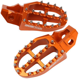 KTM / HUSQVARNA/ GASGAS 2016 - 2023 ZETA ALUMINUM FOOTPEGS (ORANGE) ZE93-1827